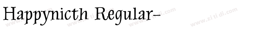 Happynicth Regular字体转换